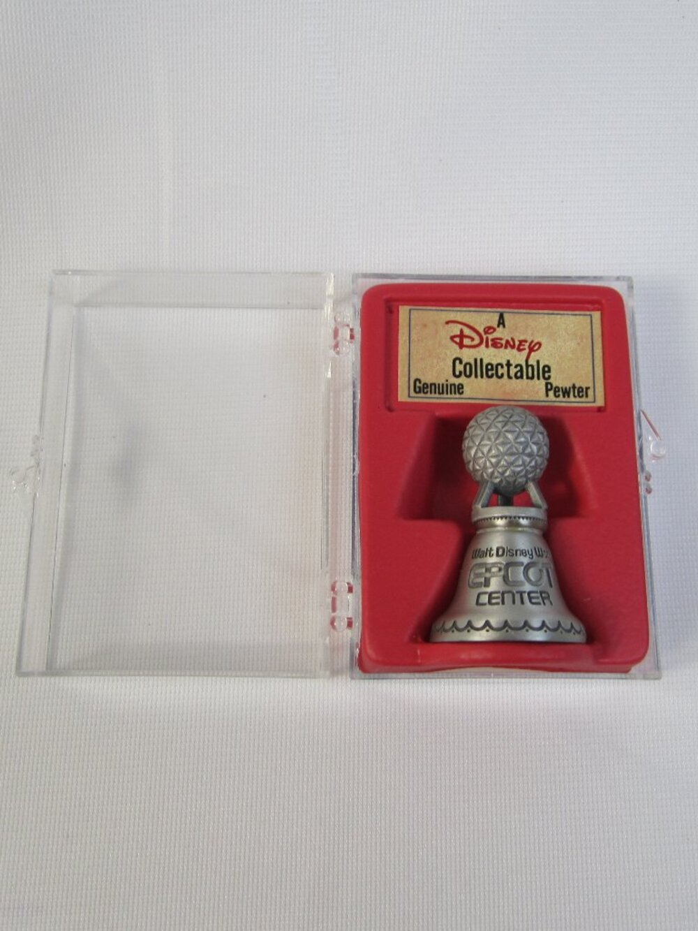 Vintage Walt Disney World EPCOT Center Genuine Pewter Souvenir Bell